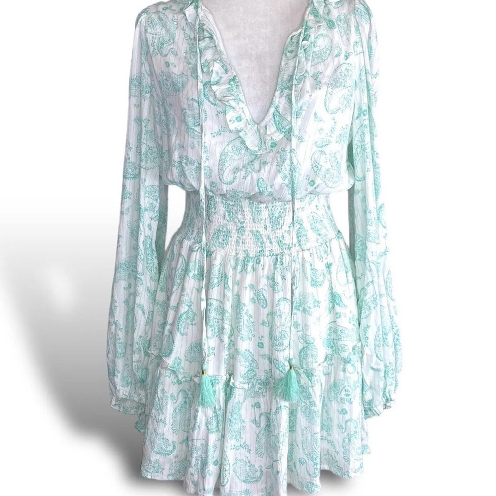 House of Harlow mint paisley dress